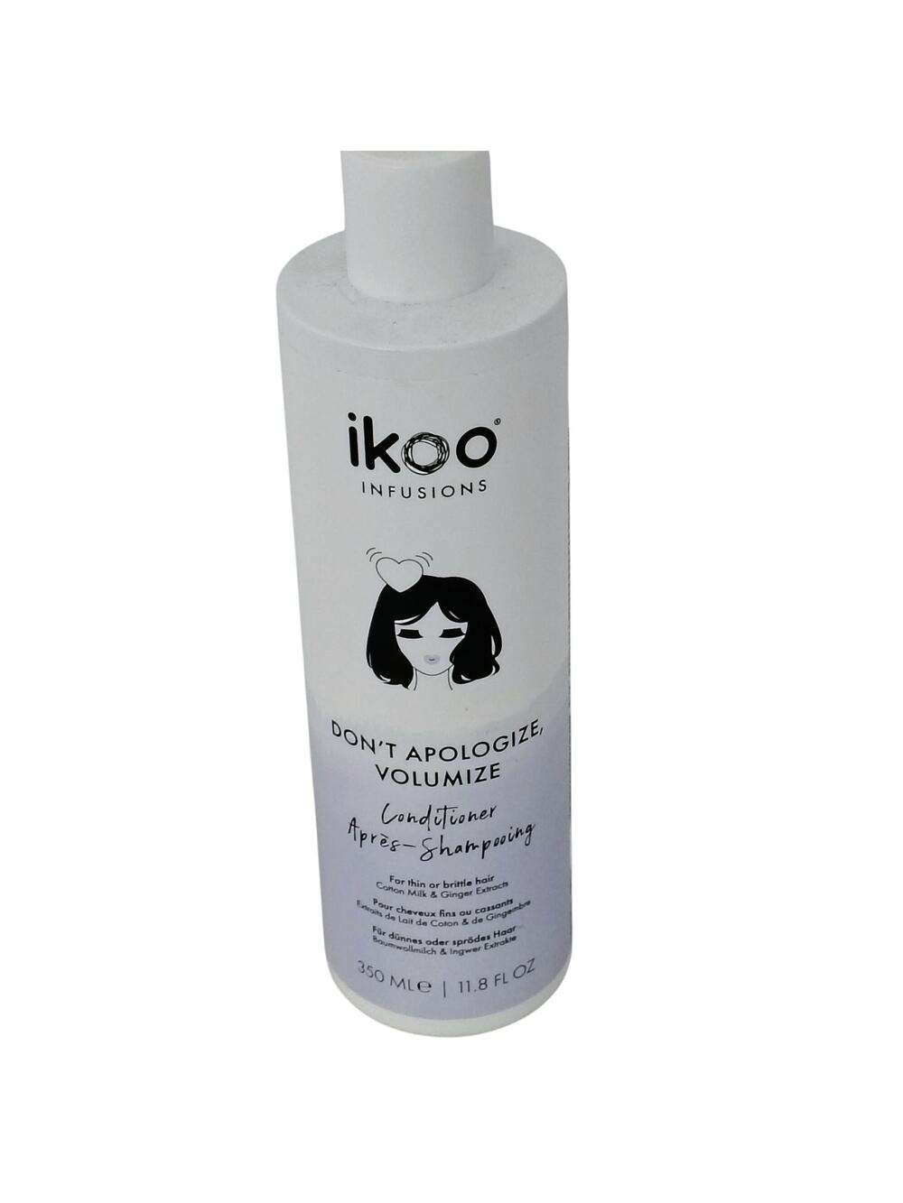 Ikoo Infusions Don't Apologize Volumize Conditioner Thin Brittle Hair 11.8 ozNEW